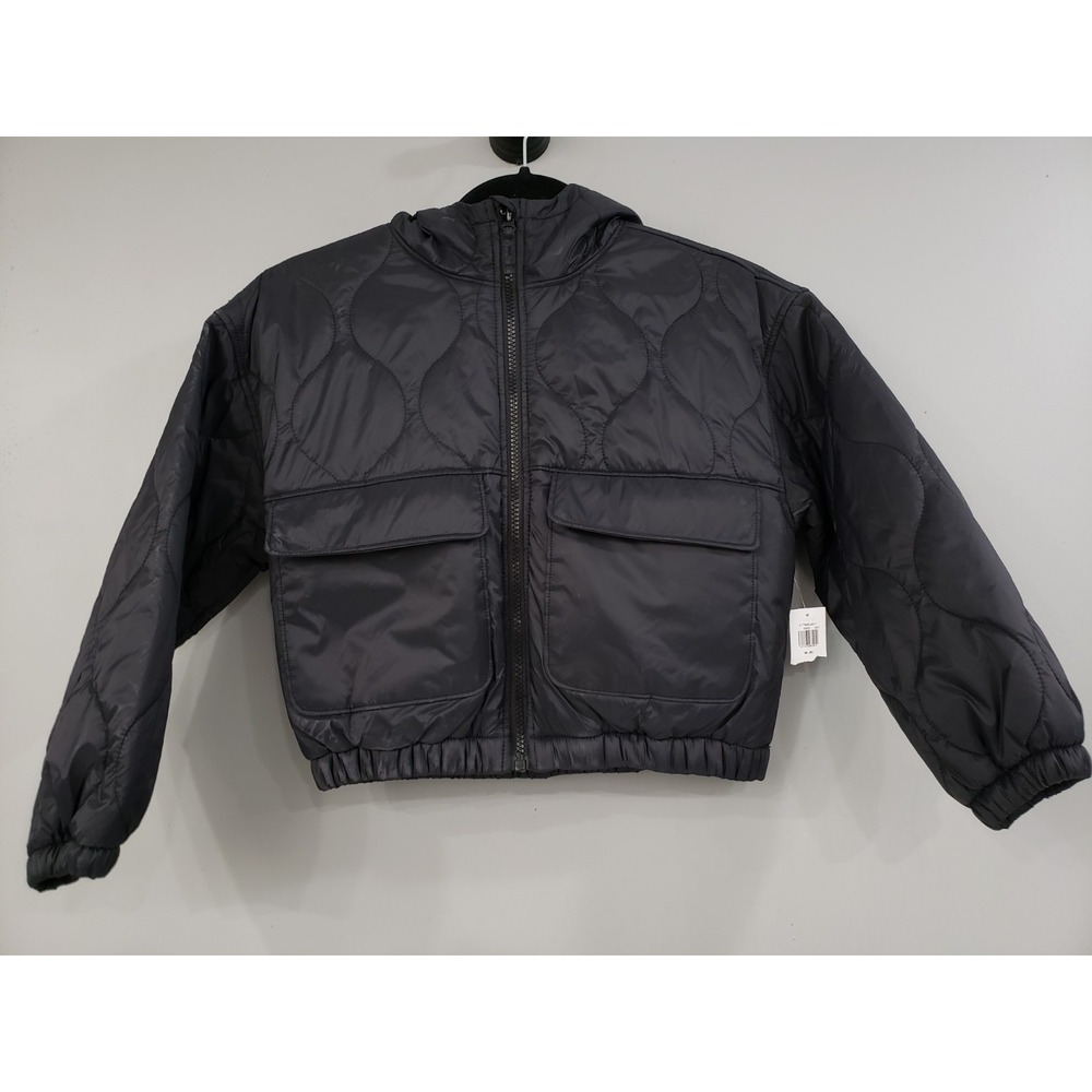 NEW Old Navy Black Coat Puffer Jacket Fall Lightweight Boy Size 8 Kid Youth Girl